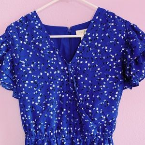 Blue Floral Jumpsuit